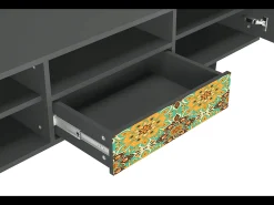New Mueble de TV - 170х59х41 cm - T6 - Indian Spices, Antracite Cinza antracite