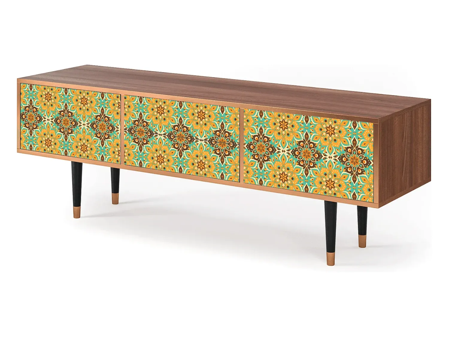 Clearance Mueble de TV - 170х59х48 cm - T4 - Indian Spices, Nogueira Castanho
