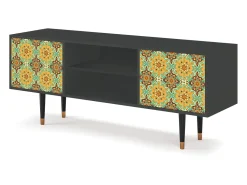 Mueble de TV - 170х69х48 cm - T2 - Indian Spices, Antracite^ Móvel De Tv