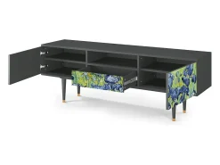 Discount Mueble de TV - 170х59х41 cm - T6 - Irises , Antracite Cinza antracite