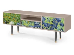 Móvel De Tv* Mueble de TV - 170х59х41 cm - T6 - Irises , Latte Bege