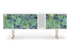 Móvel De Tv* Mueble de TV - 170х69х48 cm - T1 - Irises , Branco Bege