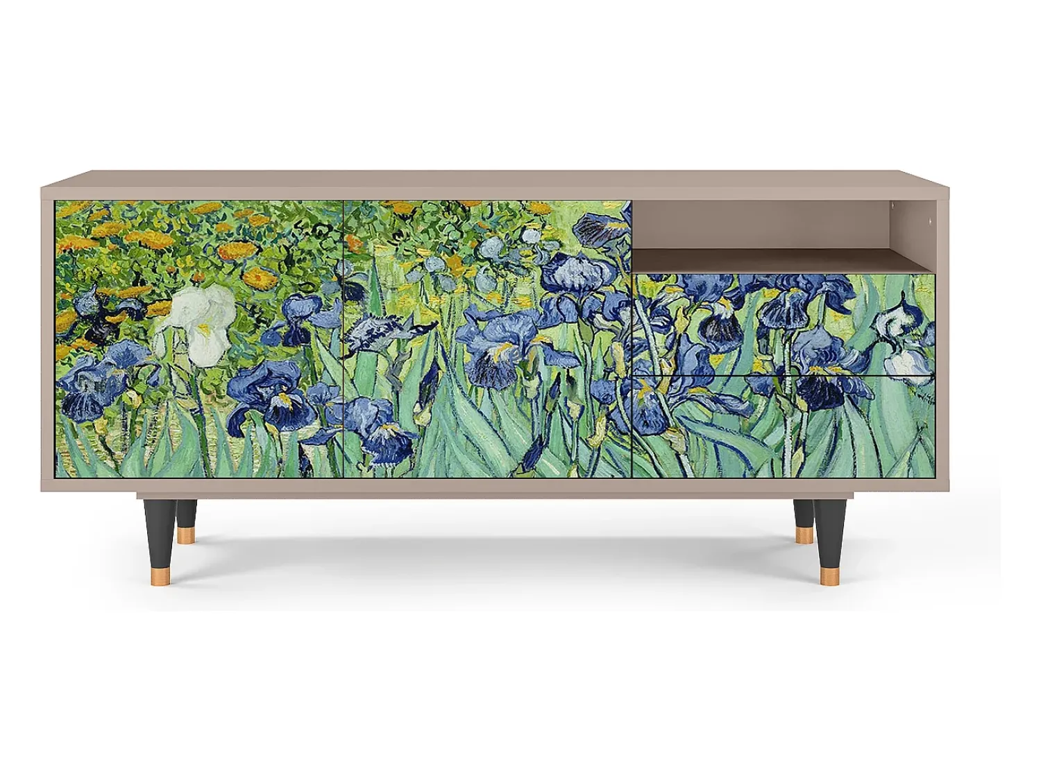 Mueble de TV - 125х56х41 cm - T7 - Irises , Latte^ Móvel De Tv