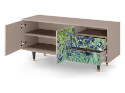 Mueble de TV - 125х56х41 cm - T7 - Irises , Latte^ Móvel De Tv