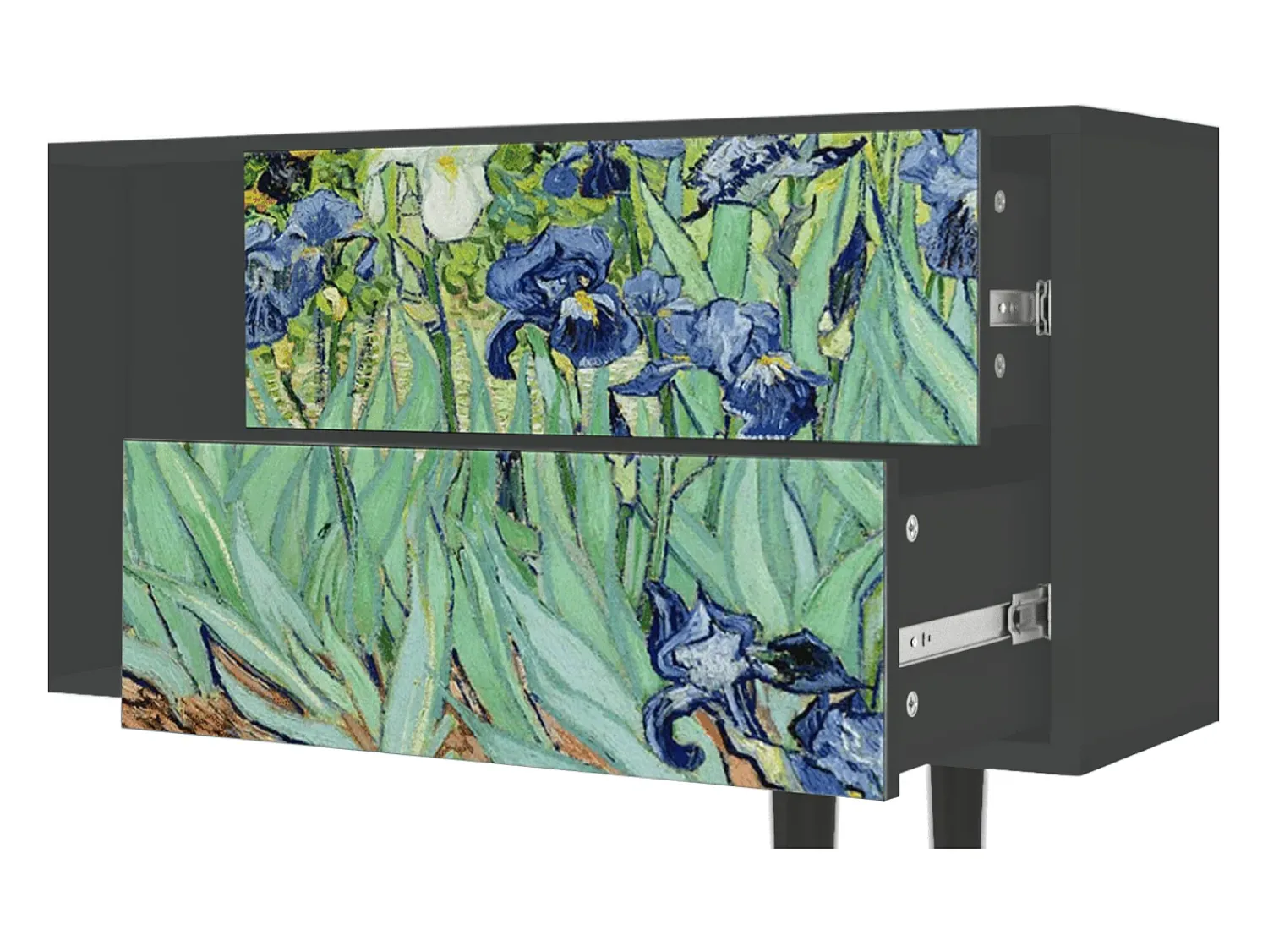 Mueble de TV - 170х69х48 cm - T1 - Irises , Antracite^ Móvel De Tv