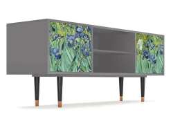 Móvel De Tv* Mueble de TV - 170х69х48 cm - T2 - Irises , Cinza Cinzento