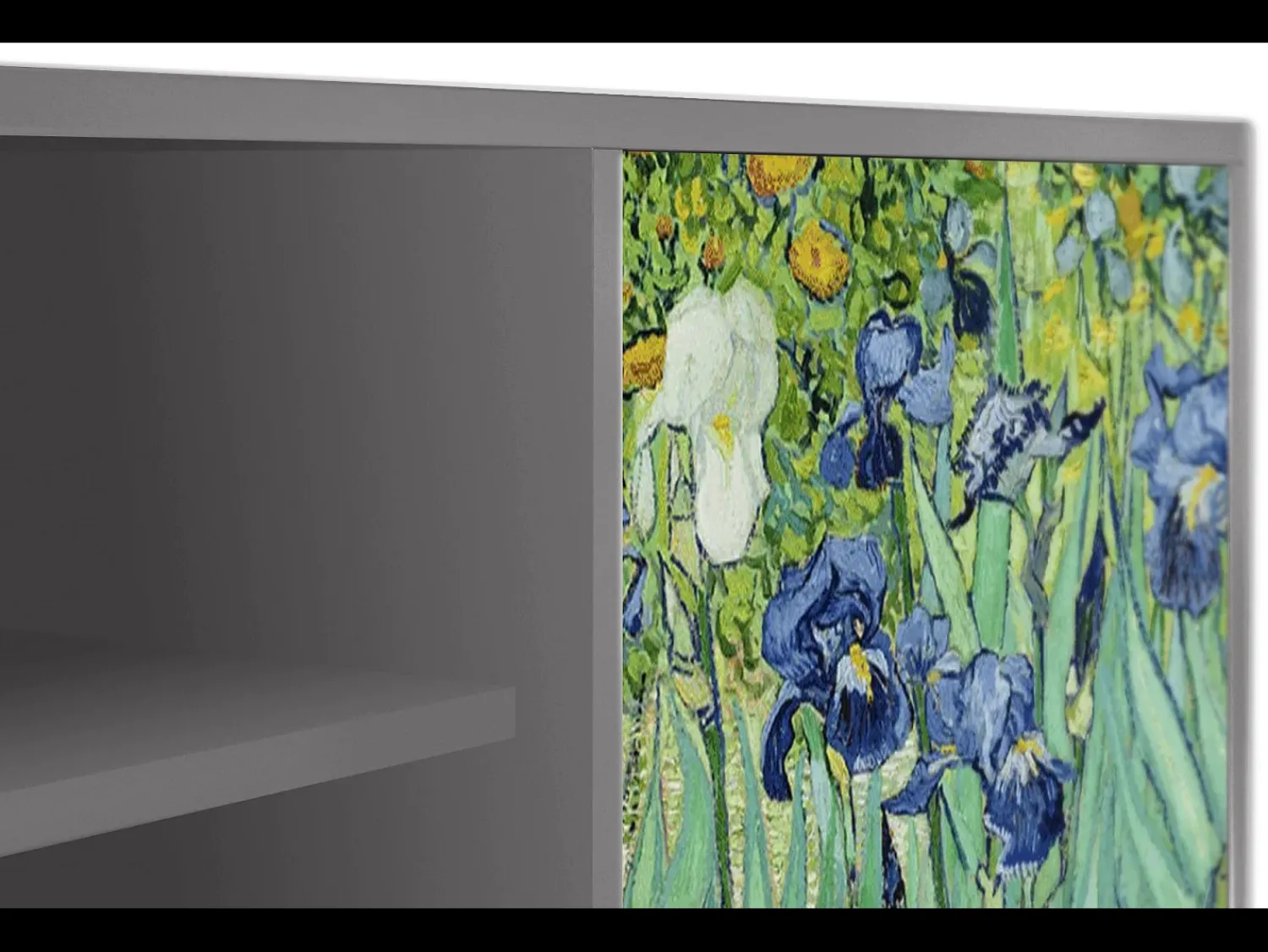 Móvel De Tv* Mueble de TV - 170х69х48 cm - T2 - Irises , Cinza Cinzento