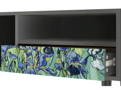 Outlet Mueble de TV - 115х59х48 cm - T3 - Irises , Antracite Cinza antracite