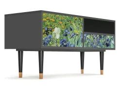 Outlet Mueble de TV - 115х59х48 cm - T3 - Irises , Antracite Cinza antracite