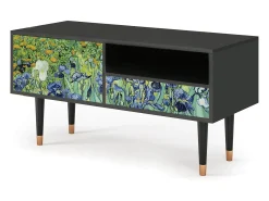 Outlet Mueble de TV - 115х59х48 cm - T3 - Irises , Antracite Cinza antracite