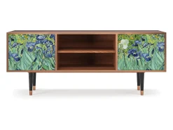 Móvel De Tv| Mueble de TV - 170х69х48 cm - T2 - Irises , Nogueira Castanho