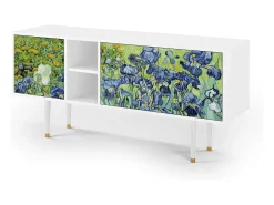 Outlet Mueble de TV - 150х69х41 cm - T5 - Irises , Branco Bege