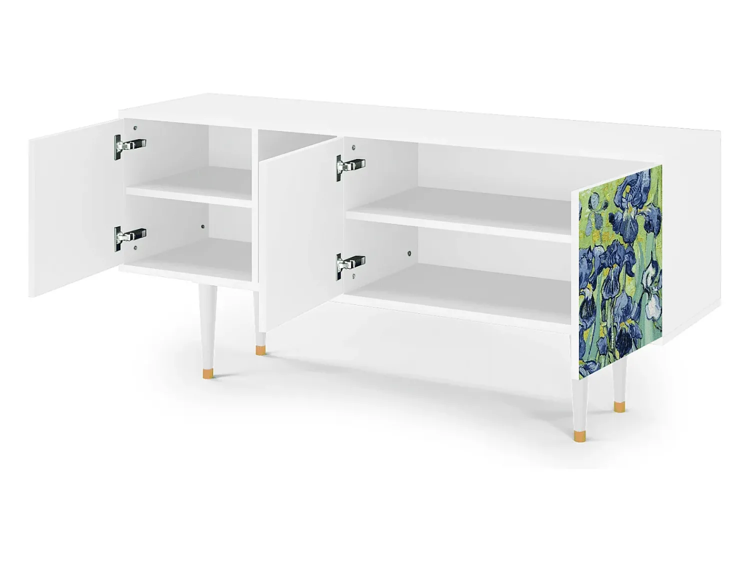 Outlet Mueble de TV - 150х69х41 cm - T5 - Irises , Branco Bege