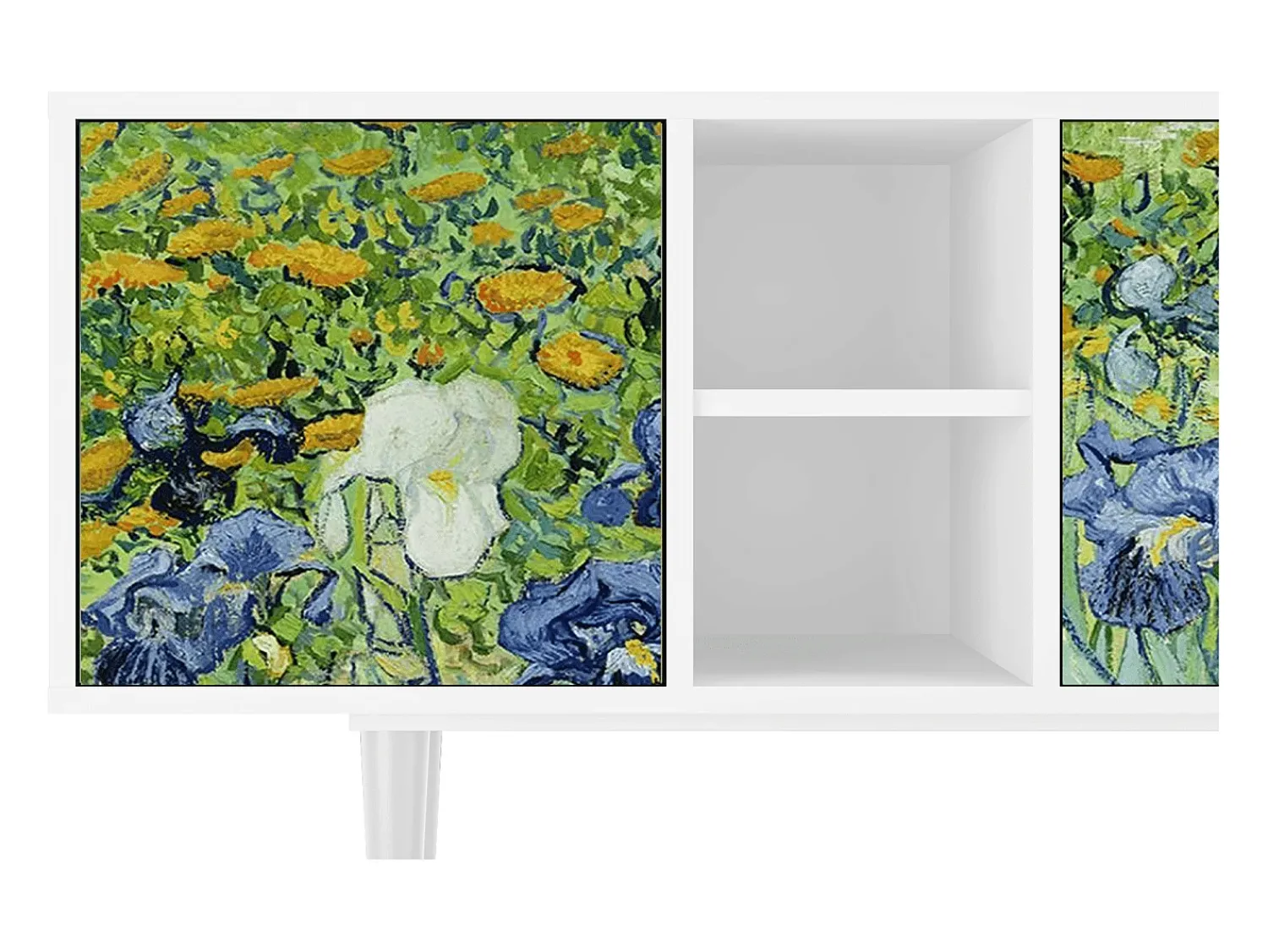Outlet Mueble de TV - 150х69х41 cm - T5 - Irises , Branco Bege