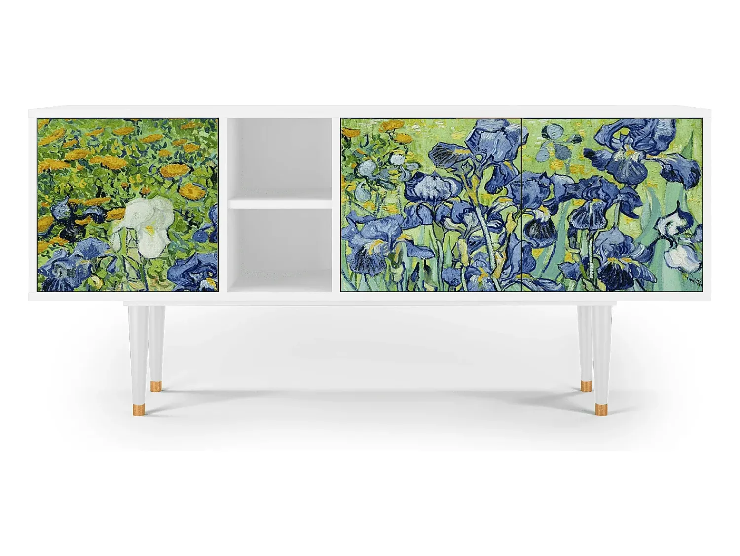 Outlet Mueble de TV - 150х69х41 cm - T5 - Irises , Branco Bege