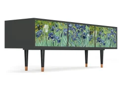Móvel De Tv* Mueble de TV - 170х59х48 cm - T4 - Irises , Antracite Cinza antracite