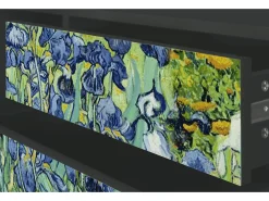 Móvel De Tv* Mueble de TV - 170х59х48 cm - T4 - Irises , Antracite Cinza antracite