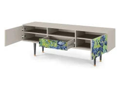 Móvel De Tv* Mueble de TV - 170х59х41 cm - T6 - Irises , Areia Bege