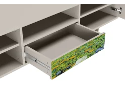 Móvel De Tv* Mueble de TV - 170х59х41 cm - T6 - Irises , Areia Bege