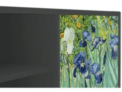 Móvel De Tv| Mueble de TV - 170х69х48 cm - T2 - Irises , Antracite Cinza antracite