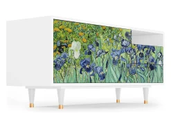 Mueble de TV - 125х56х41 cm - T7 - Irises , Branco^ Móvel De Tv
