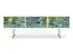 Móvel De Tv| Mueble de TV - 170х59х48 cm - T4 - Irises , Branco Bege