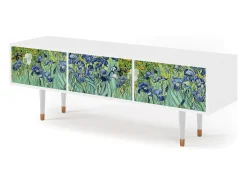 Móvel De Tv| Mueble de TV - 170х59х48 cm - T4 - Irises , Branco Bege