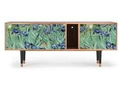 Móvel De Tv| Mueble de TV - 170х69х48 cm - T1 - Irises , Nogueira Castanho