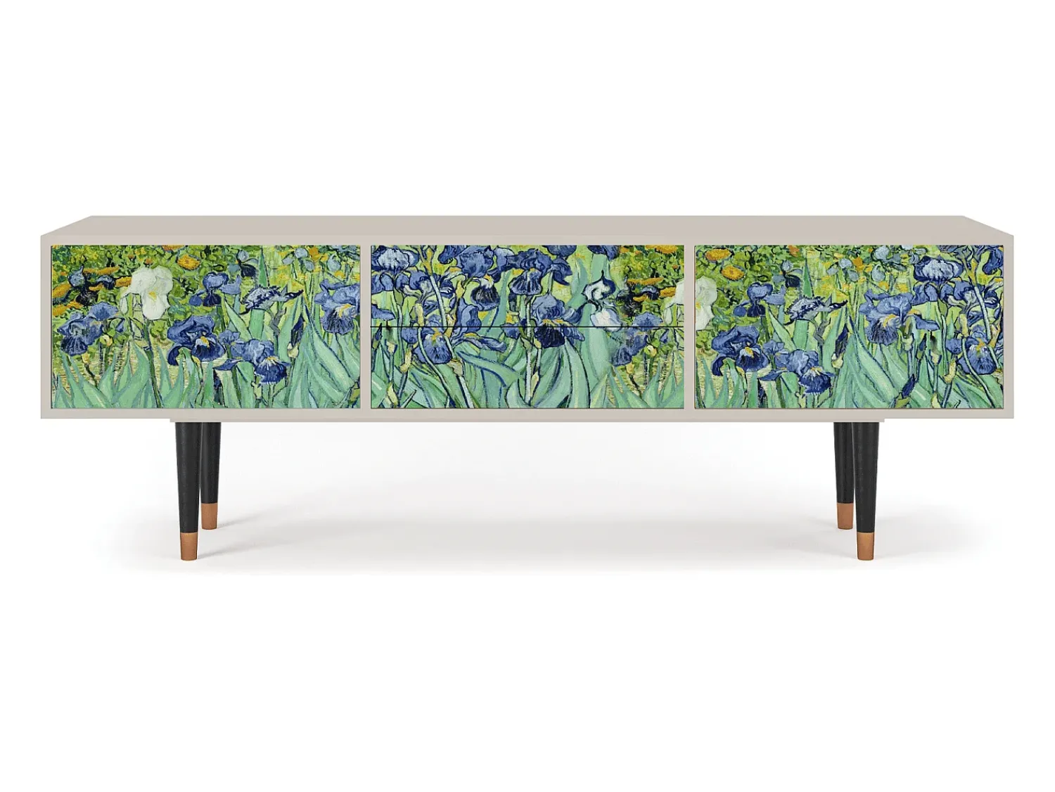 Online Mueble de TV - 170х59х48 cm - T4 - Irises , Areia Bege
