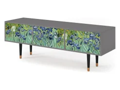 Móvel De Tv* Mueble de TV - 170х59х48 cm - T4 - Irises , Cinza Cinzento