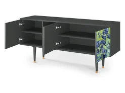 Mueble de TV - 150х69х41 cm - T5 - Irises , Antracite Cinza antracite