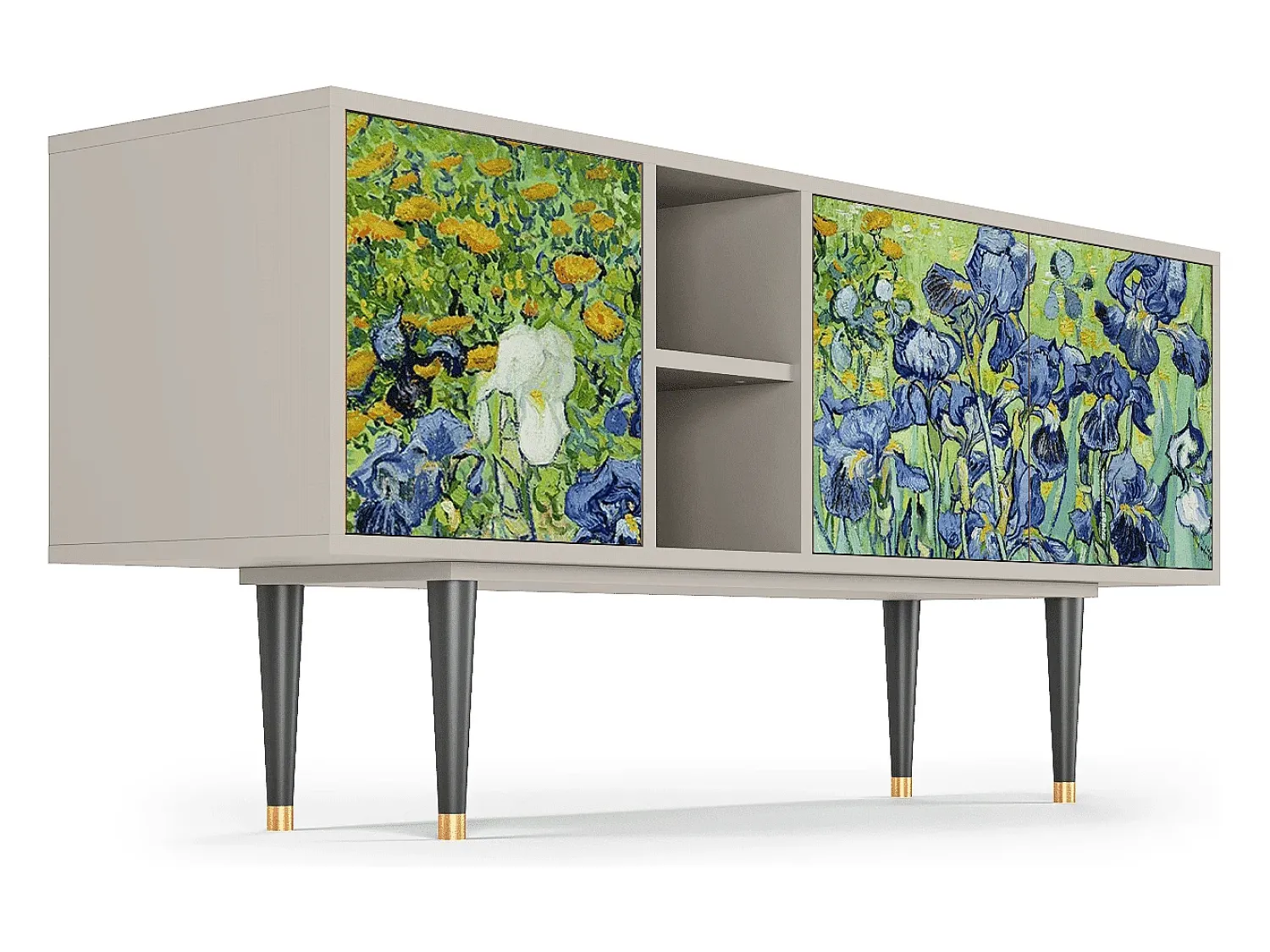 Mueble de TV - 150х69х41 cm - T5 - Irises , Areia^ Móvel De Tv