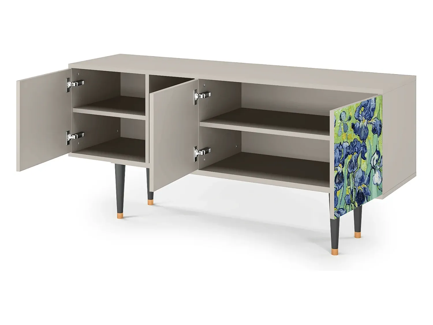 Mueble de TV - 150х69х41 cm - T5 - Irises , Areia^ Móvel De Tv