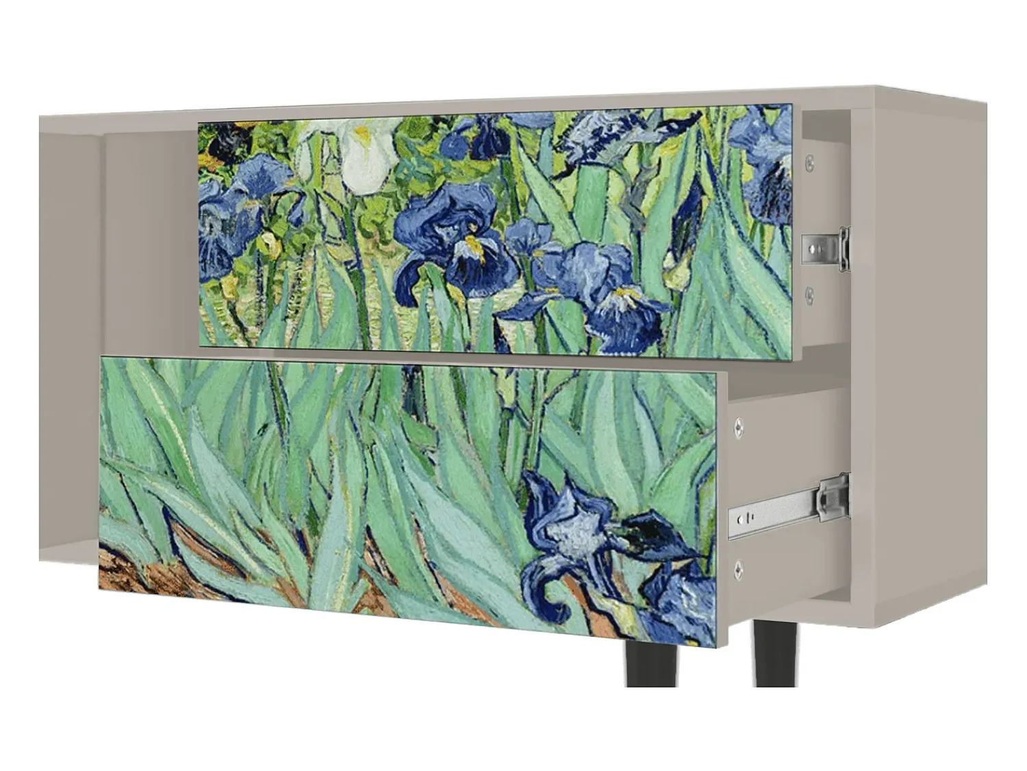 Móvel De Tv* Mueble de TV - 170х69х48 cm - T1 - Irises , Areia Bege