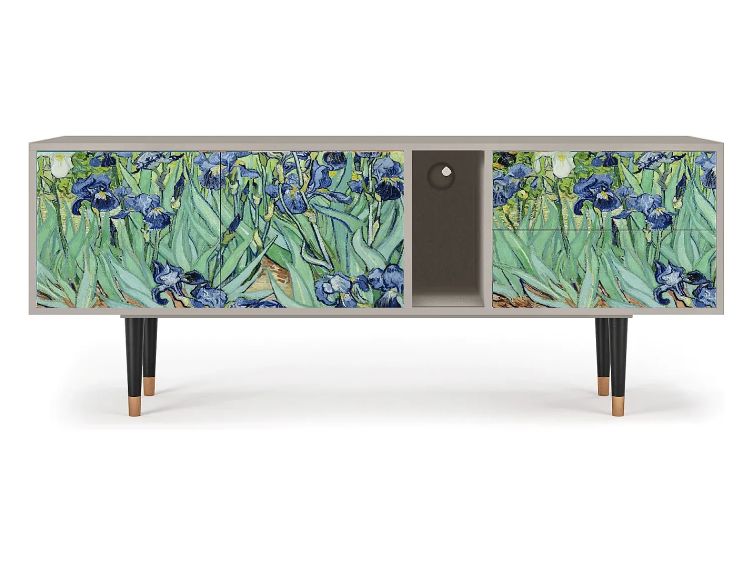 Móvel De Tv* Mueble de TV - 170х69х48 cm - T1 - Irises , Areia Bege