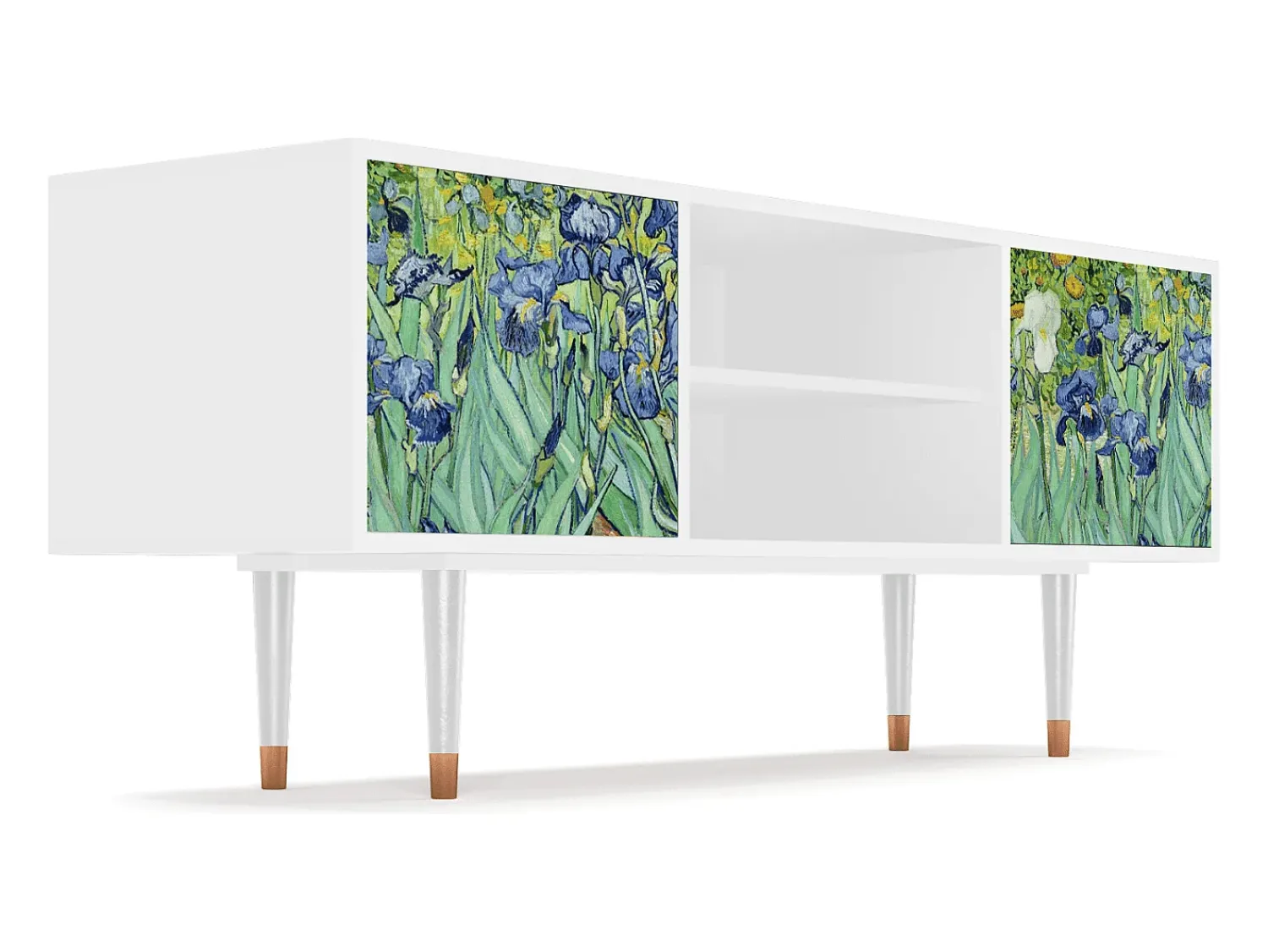 Mueble de TV - 170х69х48 cm - T2 - Irises , Branco^ Móvel De Tv