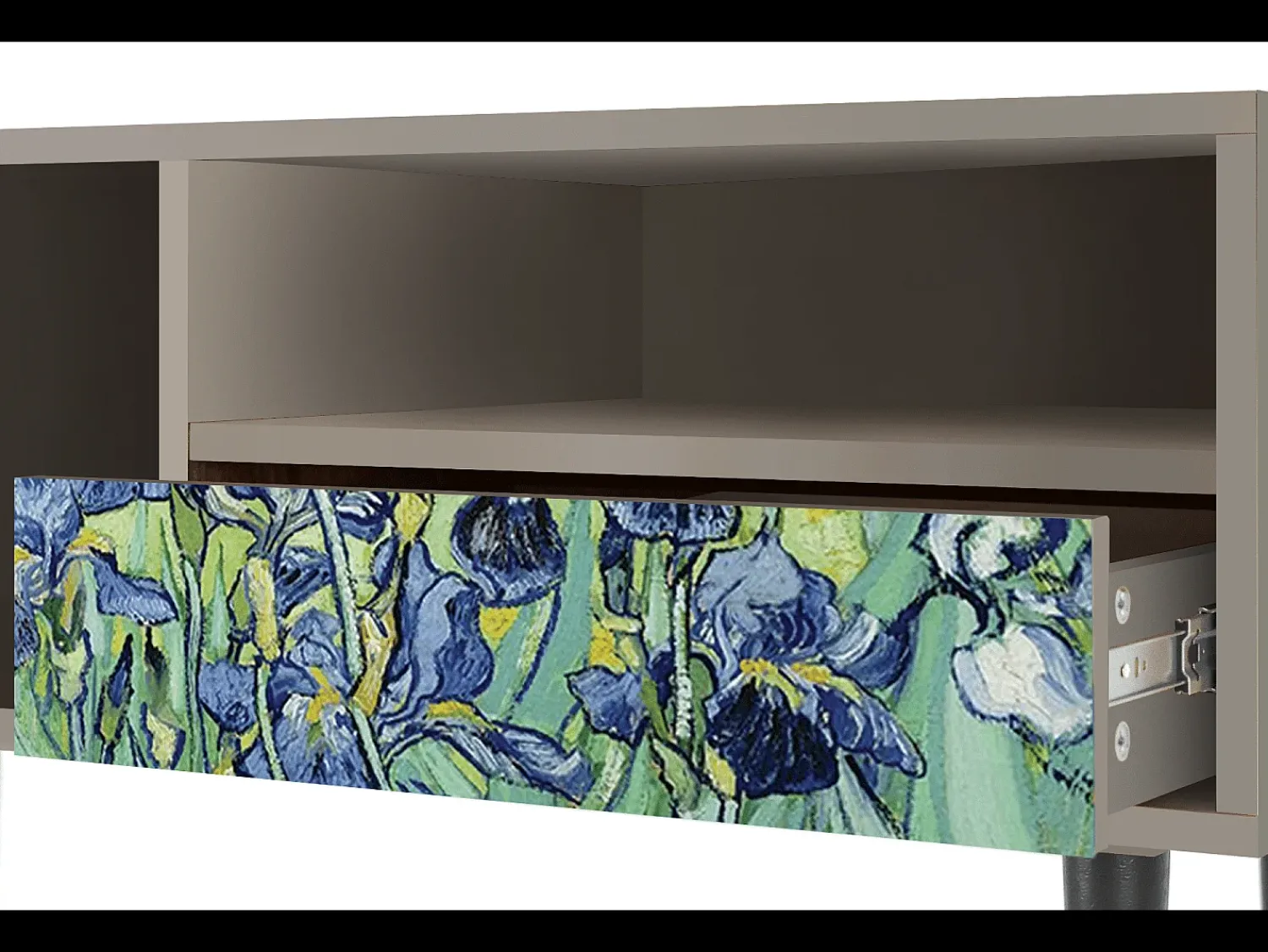 Best Mueble de TV - 115х59х48 cm - T3 - Irises , Areia Bege