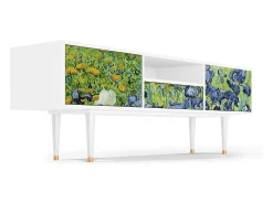 Best Mueble de TV - 170х59х41 cm - T6 - Irises , Branco Bege