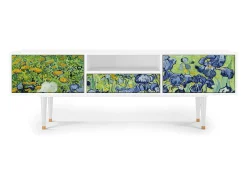Best Mueble de TV - 170х59х41 cm - T6 - Irises , Branco Bege