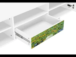 Best Mueble de TV - 170х59х41 cm - T6 - Irises , Branco Bege