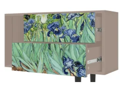 Móvel De Tv| Mueble de TV - 170х69х48 cm - T1 - Irises , Latte Bege