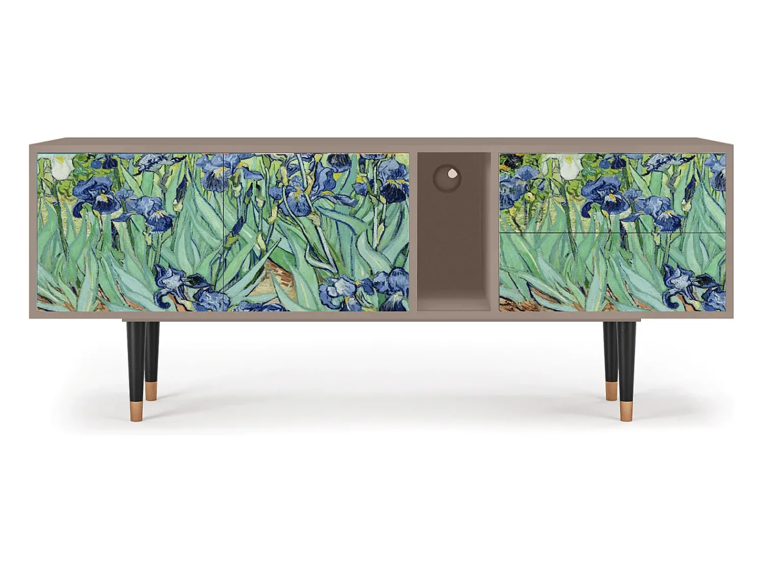 Móvel De Tv| Mueble de TV - 170х69х48 cm - T1 - Irises , Latte Bege