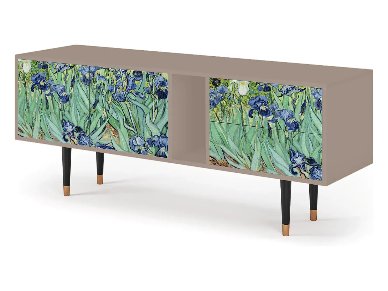 Móvel De Tv| Mueble de TV - 170х69х48 cm - T1 - Irises , Latte Bege