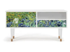 Móvel De Tv* Mueble de TV - 115х59х48 cm - T3 - Irises , Branco Bege
