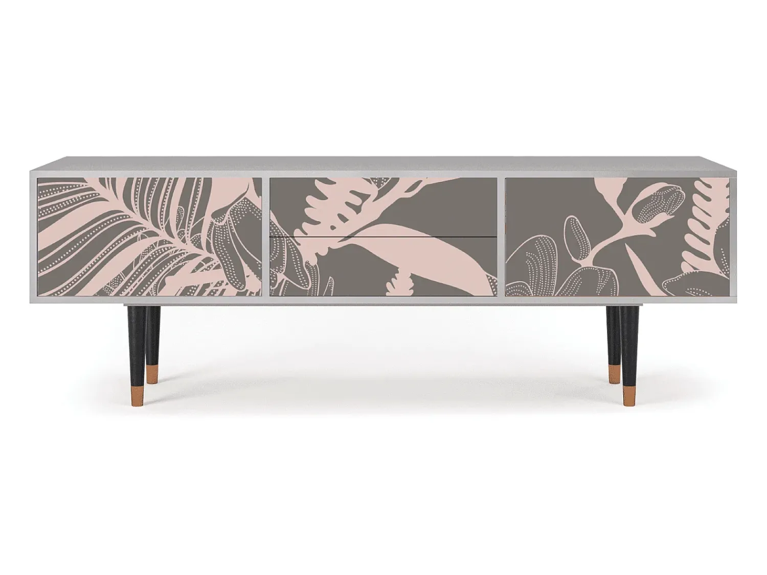 Mueble de TV - 170х59х48 cm - T4 - Issabelline Flower, Cinza^ Móvel De Tv