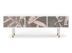 Mueble de TV - 170х59х48 cm - T4 - Issabelline Flower, Branco Bege