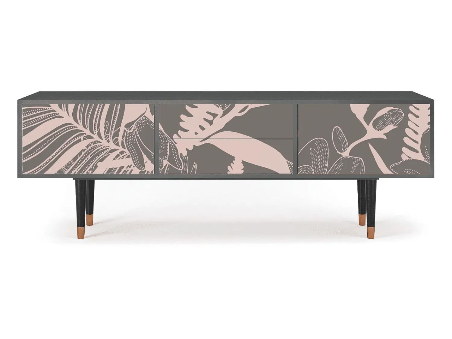 Sale Mueble de TV - 170х59х48 cm - T4 - Issabelline Flower, Antracite Cinza antracite