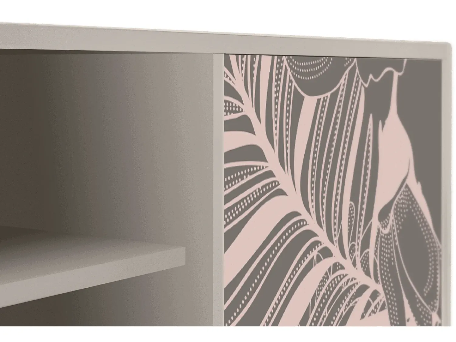 Mueble de TV - 170х69х48 cm - T2 - Issabelline Flower, Areia^ Móvel De Tv