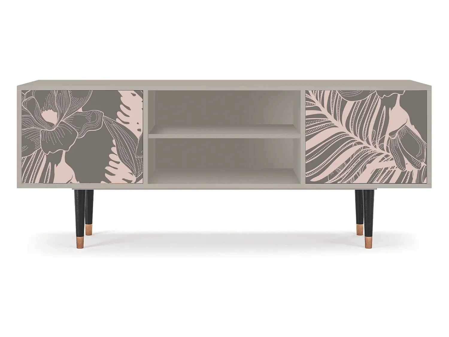Mueble de TV - 170х69х48 cm - T2 - Issabelline Flower, Areia^ Móvel De Tv