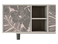 Móvel De Tv| Mueble de TV - 150х69х41 cm - T5 - Issabelline Flower, Areia Bege